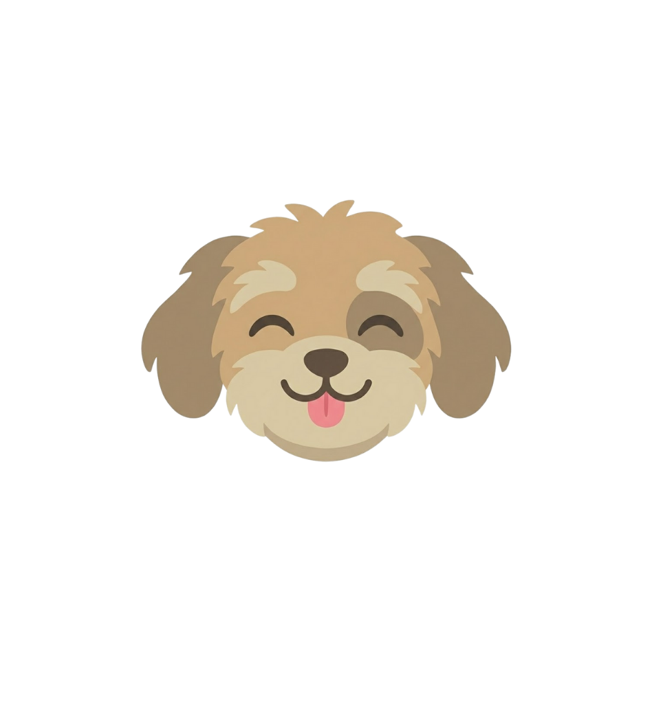Happy dog illustration